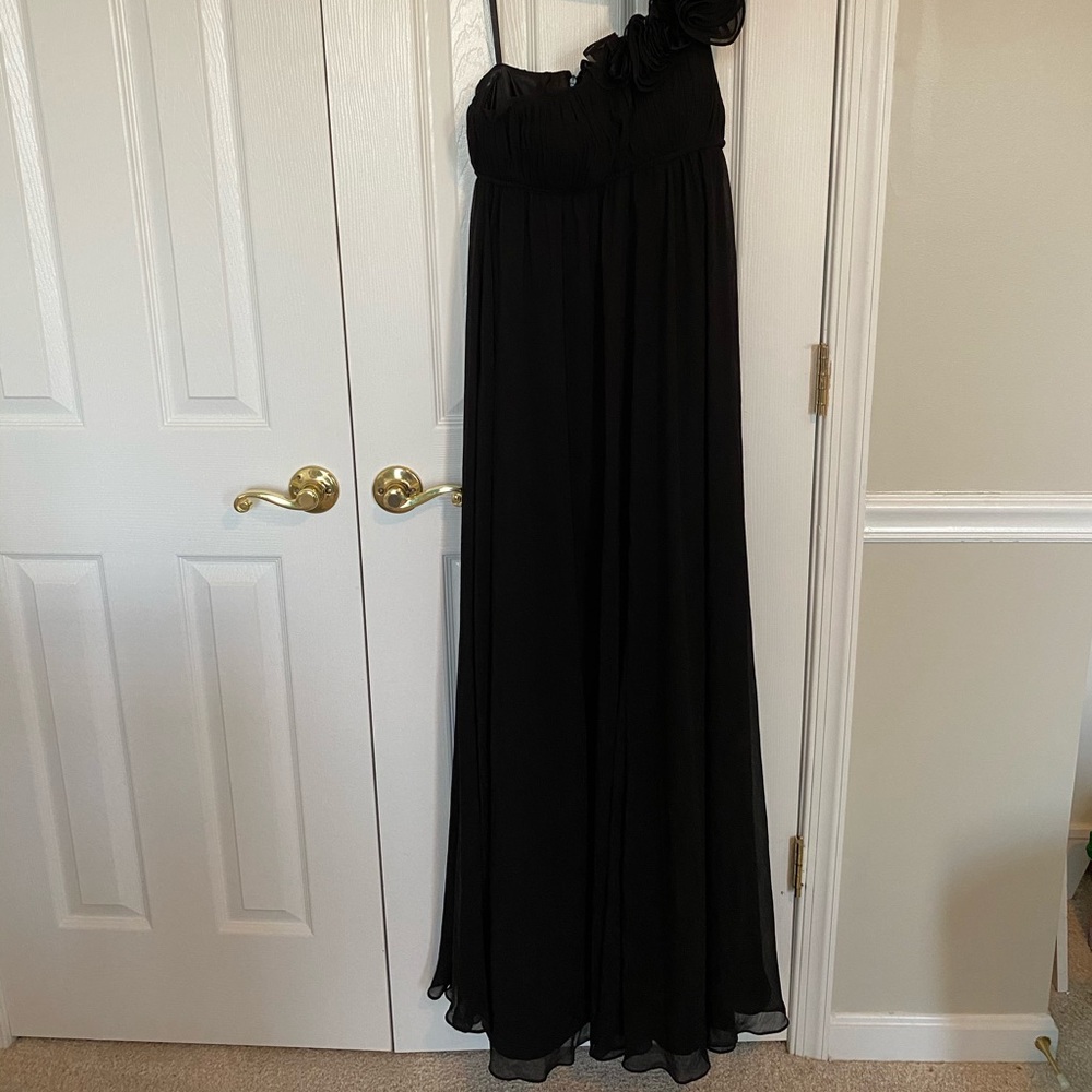 AQUA One Shoulder Ball Gown
